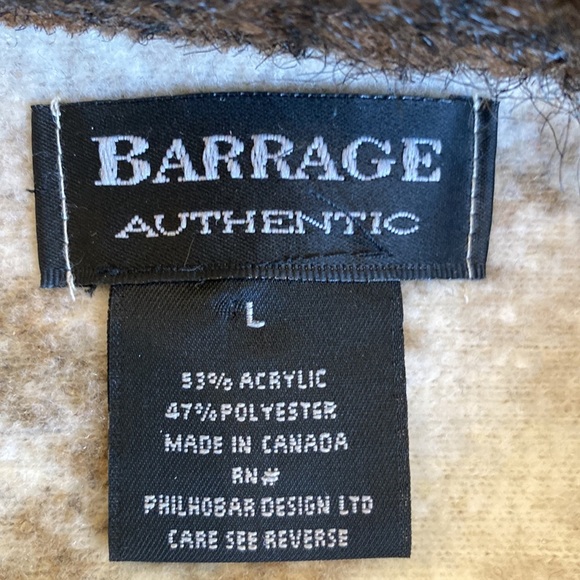 Y2K BARRAGE Faux Fur Collar Plaid Fleece Jacket Size Large EUC - Picture 7 of 8